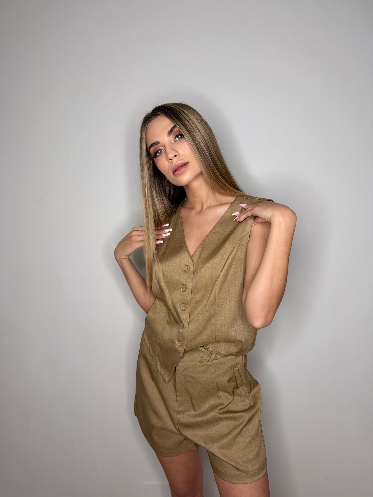 Completo Elegance Estate – Gilet & Shorts