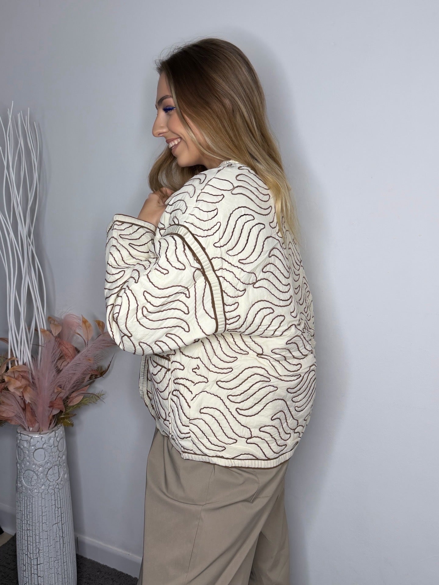 Giubbino Soft Texture – Beige Naturale
