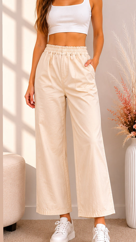 Pantalone Comfort in Cotone Leggero